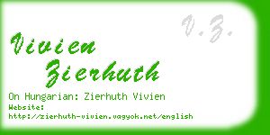 vivien zierhuth business card